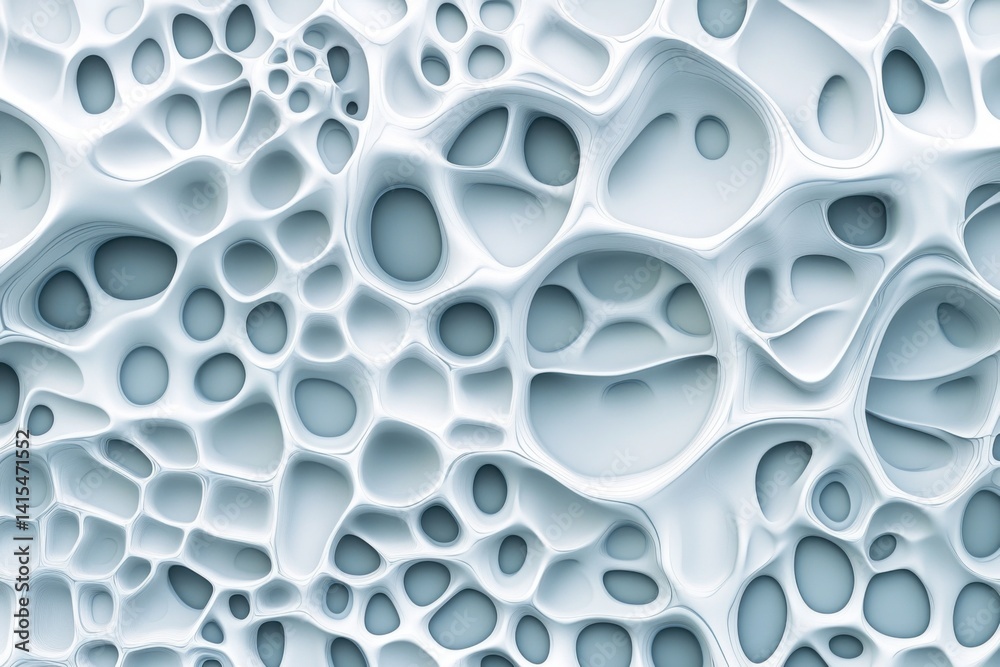 Futuristic geometric 3D background in light blue and white tones Futuristic geometric 3D background in light blue and white tones