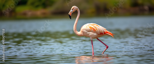 Wallpaper Mural A Rare and Stunning Sight: Flamingos Grace the Danube River with Their Elegant Presence, Captivating Birdwatchers and Nature Enthusiasts Along One of Europe's Most Iconic Waterways Torontodigital.ca