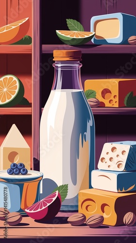 dairy products and milk