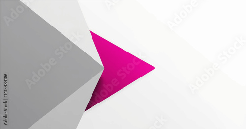 Free Download A vector illustration featuring abstract, angular shapes resembling arrows or chevrons. The color palette consists of white, ash, grey,  for the background, contrasted by bright pink or magenta for  - GFXLoad