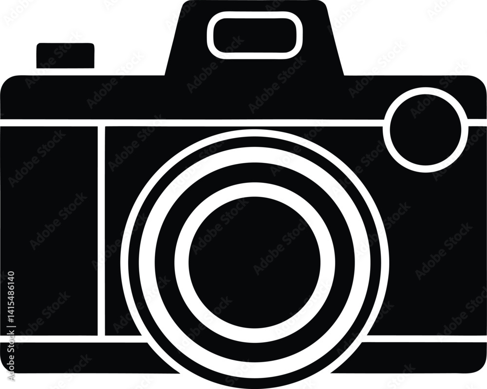 Camera Photography Stencil Icon Beautiful Elements Icon Silhouette Vector Illustration Camera Photography Stencil Icon Beautiful Elements Icon Silhouette Vector Illustration
