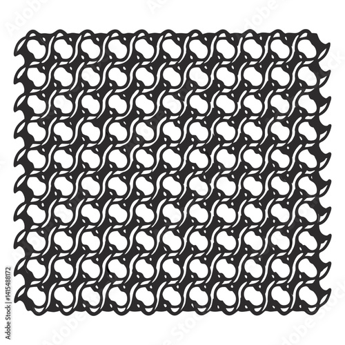 Seamless medieval chainmail pattern forming textured background, reflecting craftsmanship, defensive armor of Middle Ages for historical, fantasy themed designs.