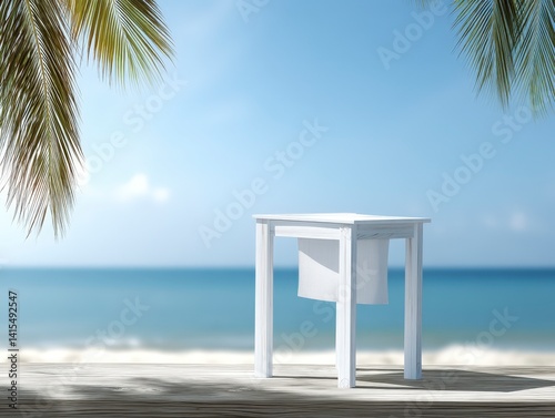 Minimalist Tropical Vibes with Soft Morning Light and Natural Shadow Background for Aesthetic Modern Branding