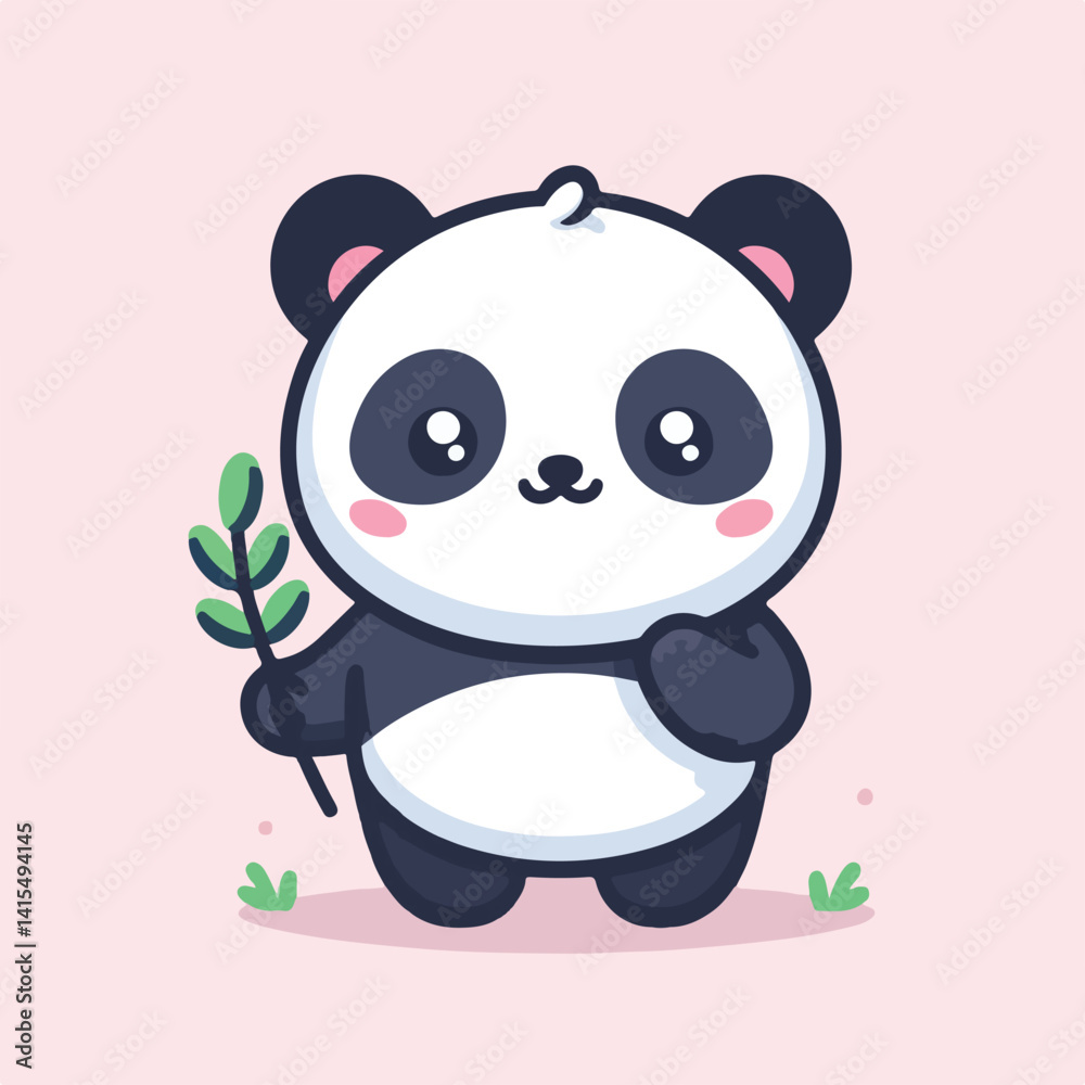 Obraz premium cute pan vector image