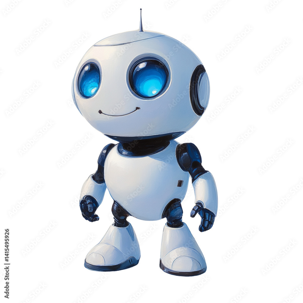 Charming robotic assistant: a friendly humanoid companion for modern living Charming robotic assistant: a friendly humanoid companion for modern living