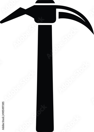 Geologist hammer silhouette, outline silhouette Geologist's hammer icon 