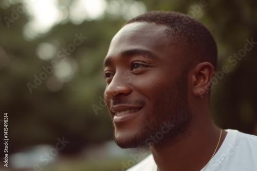 capture serene father day portrait against gently blurred background