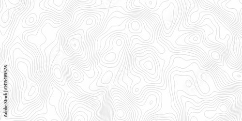 White topography topology vector white background fresh contour map texture. white seamless pattern Abstract background with a wave Topography and geography map grid abstract backdrop.