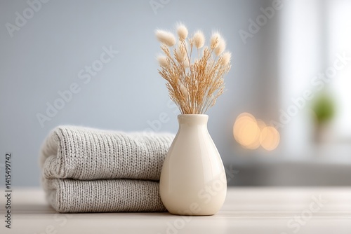 capture tastefully curated interior featuring neutral tones emphasize minimalistic design with clean lines