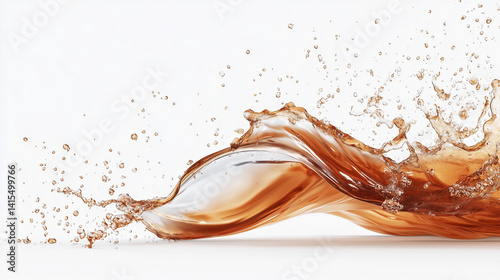 Wallpaper Mural Spilled Wine with Tipping Glass and Liquid Splashing, Playful and Dramatic Aesthetic, Isolated on White Background, Generated AI
 Torontodigital.ca