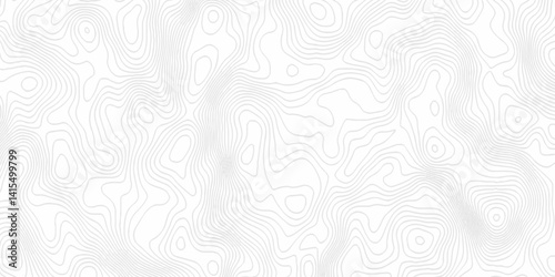 White topography topology vector white background fresh contour map texture. white seamless pattern Abstract background with a wave Topography and geography map grid abstract backdrop.