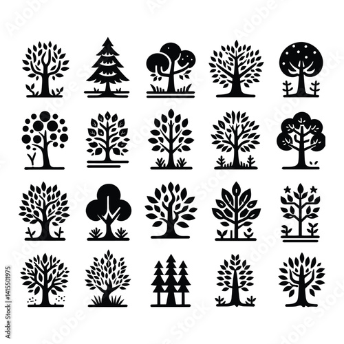 tree silhouette pack