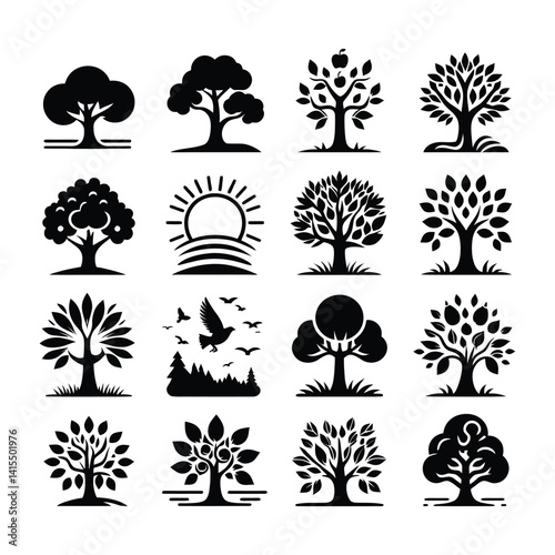 tree silhouette pack