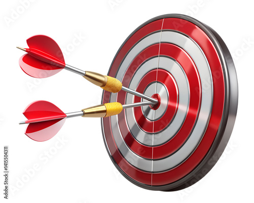 Fototapeta dart hitting target