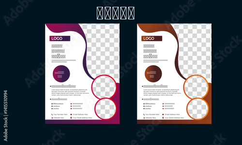 Beauty and care salon poster design.