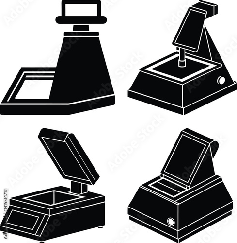 Spectrophotometer silhouette vector