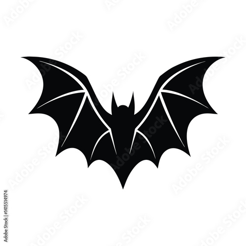 Bat wings sharp vector outline
