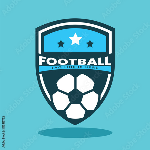 Football Logo Team Vector Simple Modern Elegant For Sport Team