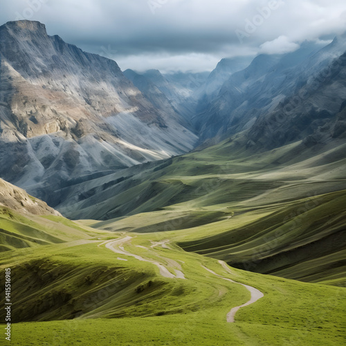 landscape in the mountains