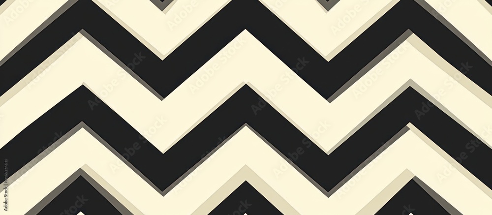 Black & beige chevron pattern textile design Black & beige chevron pattern textile design