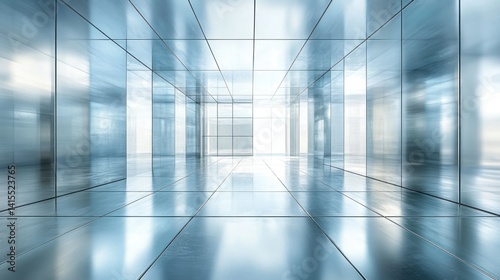 Wallpaper Mural Sleek, modern, reflective interior space Torontodigital.ca