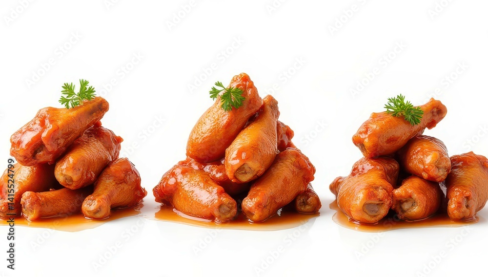 Spicy Glazed Chicken Wings Appetizer