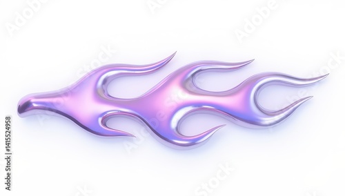 Obraz na płótnie Abstract Metallic Flame Design Element w salonie