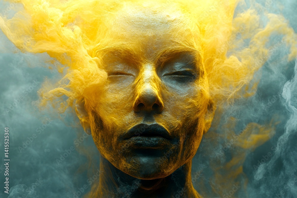 Depression help. Anxiety free life. Psychotherapy techniques. Mental disorder - burnout: abstract image of health condition. Mood disorder. Metaphorical burnout feelings of a mental disease.