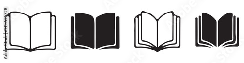  open book  icon sign and symbol icon. vector eps 10