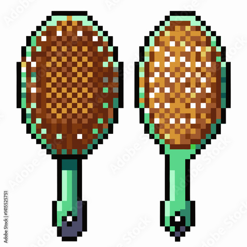 Pixel Art Ice Cream Popsicle Illustrations in Retro Style
