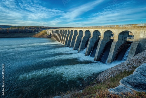 Table Rock Dam: A Hydroelectric Marvel by the U.S. Army Corps of Engineers, Creating Scenic Table Rock Lake in Missouri's Ozarks