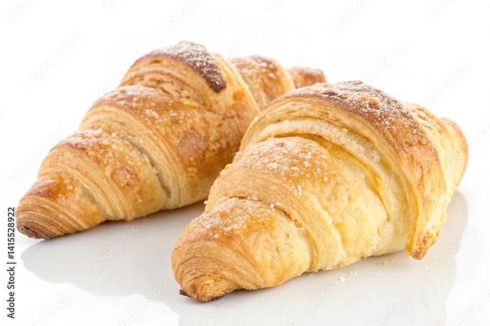Golden, Flaky Croissants: A Close-Up of Freshly Baked Perfection, Lightly Dusted with Sugar, Showcasing Exquisite Texture and Detail. Ideal for Bakery Menus, Food Blogs, and Culinary Websites. Golden, Flaky Croissants: A Close-Up of Freshly Baked Perfection, Lightly Dusted with Sugar, Showcasing Exquisite Texture and Detail. Ideal for Bakery Menus, Food Blogs, and Culinary Websites.
