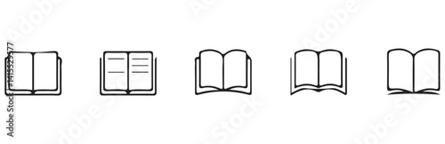 open book  icon set sign and symbol icon. vector eps 10