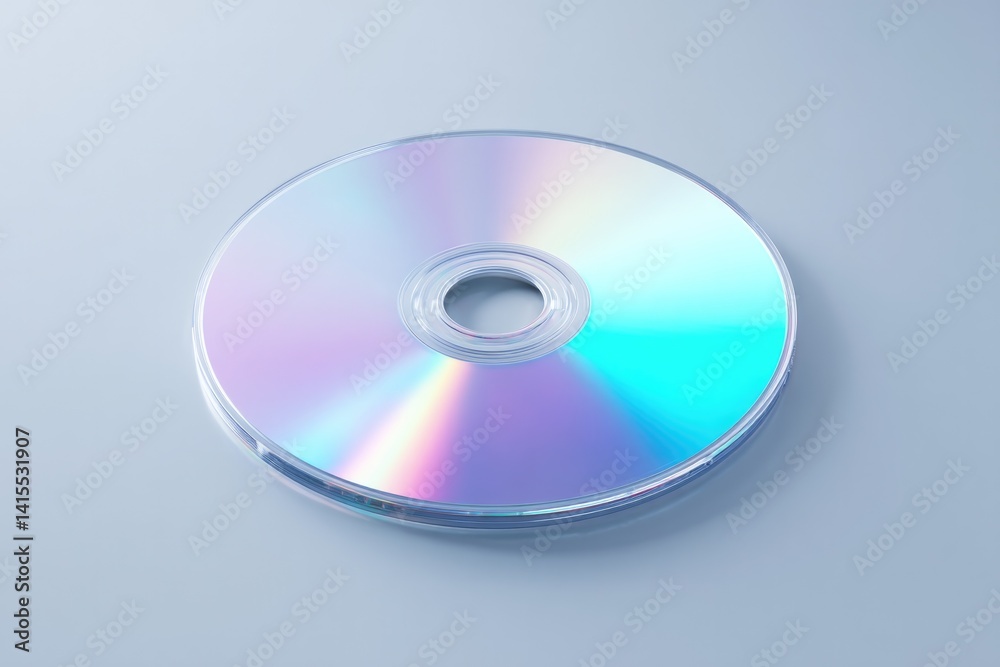 single futuristic cd disc hovers in minimalist 3d rendered space with soft shadows and ample light single futuristic cd disc hovers in minimalist 3d rendered space with soft shadows and ample light