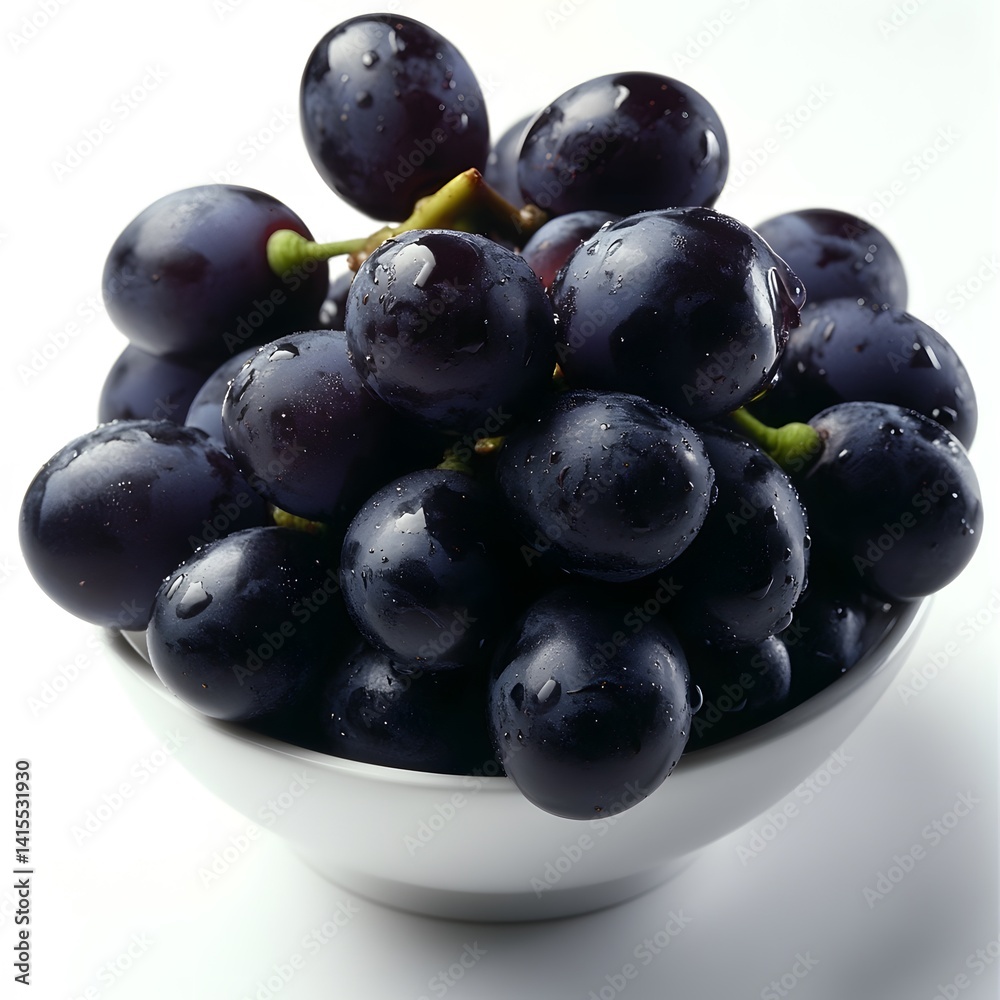 Fototapeta premium fresh grapes on a white background