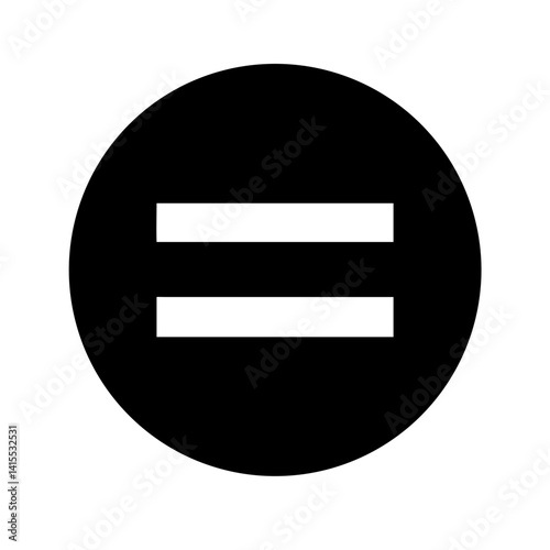 Equal Icon Vector Illustration