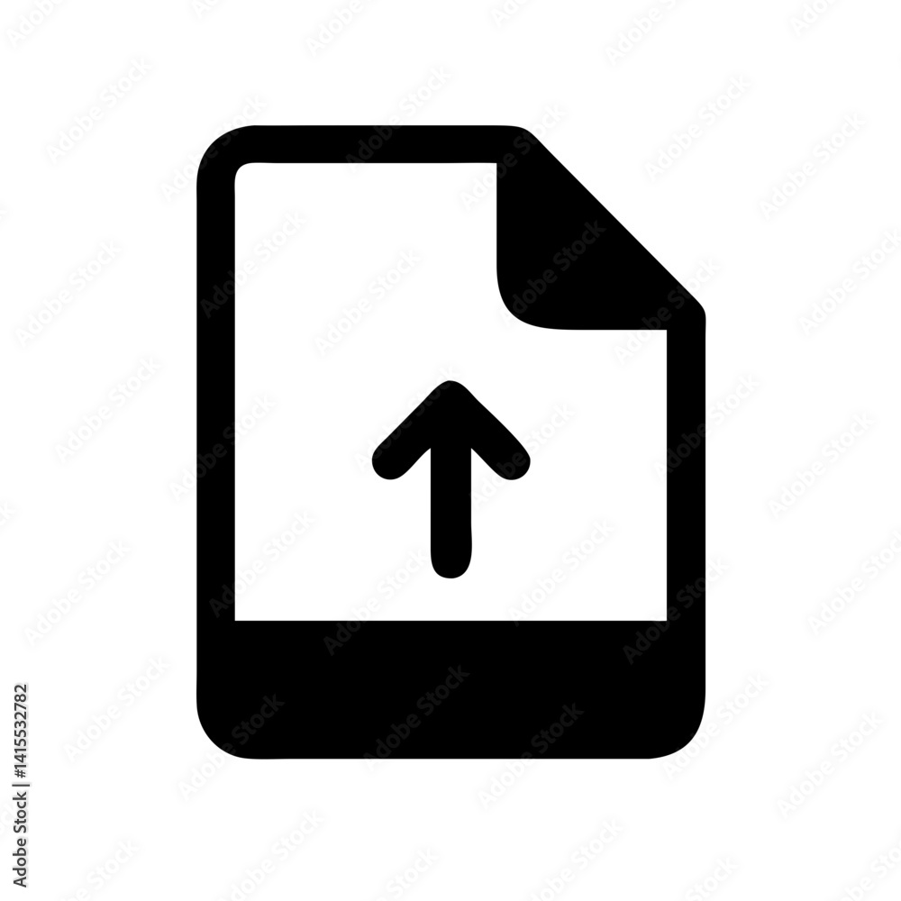 File Upload Icon Vector Illustration File Upload Icon Vector Illustration