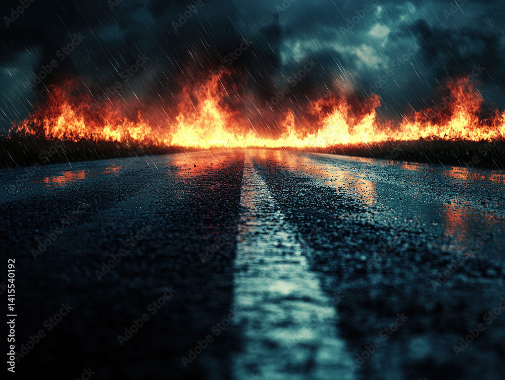 An artistic representation elaborating on the overarching concept of safety in various aspects of life