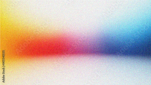 Vibrant gradient background blending colors from warm hues to cool tones