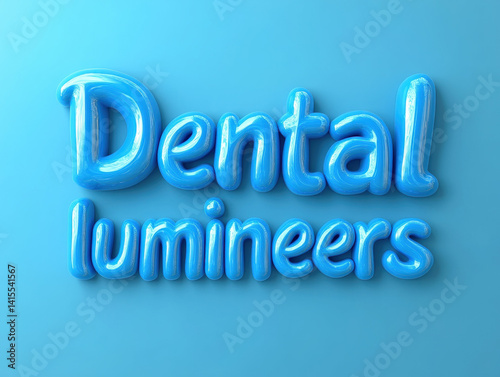 Dental lumineers 3d text