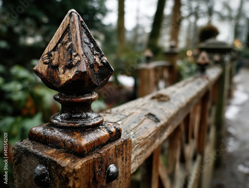 Obraz na płótnie garden fence w salonie