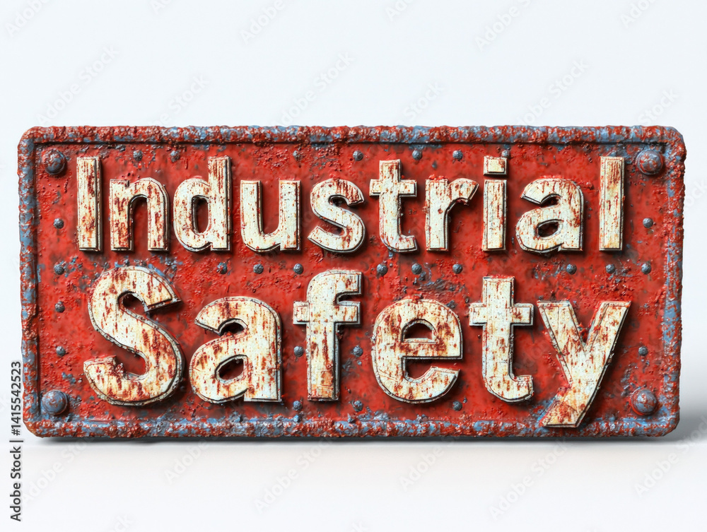 Industrial Safety 3d text