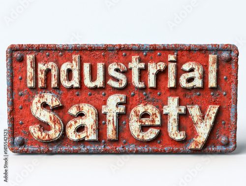 Obraz na płótnie Industrial Safety 3d text w salonie