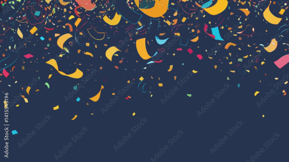 Fototapeta premium Celebration Confetti Abstract Background
