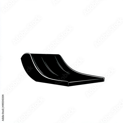 slide silhouette , black an...