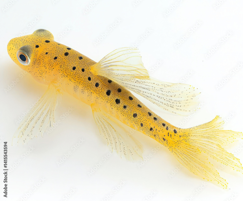 yellow fish isolated