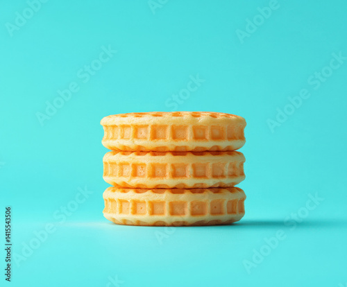 Obraz na płótnie waffle isolated w salonie