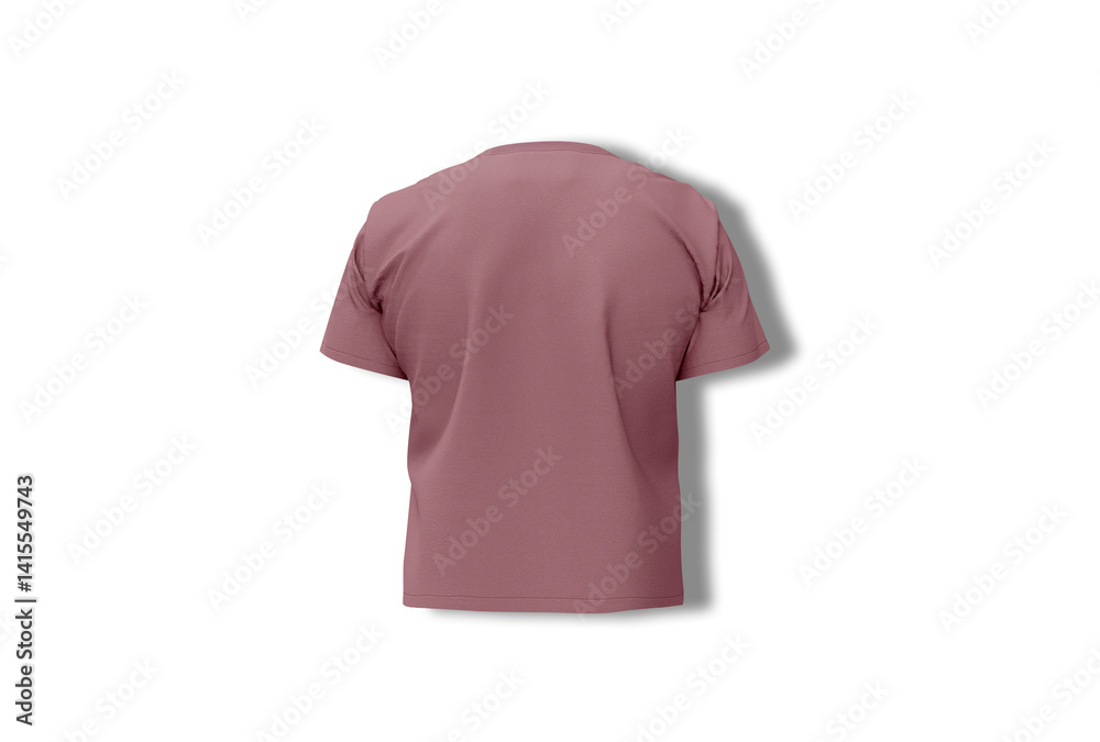 Blank back T-shirt For Mockup isolated on white background Blank back T-shirt For Mockup isolated on white background