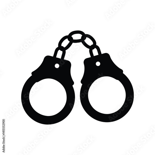 police handcuffs silhouette