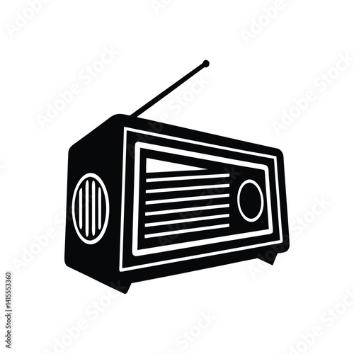 old radio silhouette